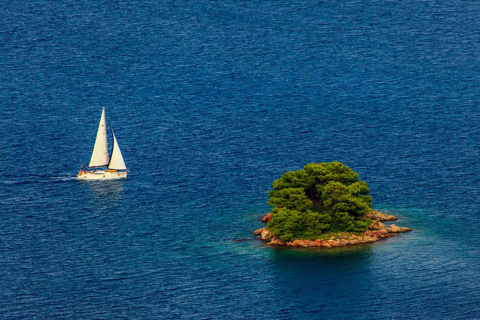Varen in Kroatië, Zadar archipel, zeilen